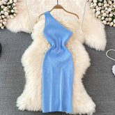Robe asymétrique en tricot Steph